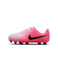 Nike Tiempo Legend Club 10 Grass/Artificial Grass Football Shoes (MG) Kids Light Pink Hot Pink Black