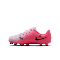 Nike Tiempo Legend Club 10 Grass/Artificial Grass Football Shoes (MG) Kids Light Pink Hot Pink Black