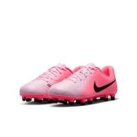 Nike Tiempo Legend Club 10 Gras / Kunstgras Voetbalschoenen (MG) Kids Lichtroze Felroze Zwart