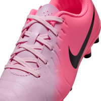 Nike Tiempo Legend Club 10 Gras / Kunstgras Voetbalschoenen (MG) Kids Lichtroze Felroze Zwart