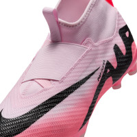 Nike Zoom Mercurial Superfly Pro 9 Grass Football Shoes (FG) Kids Light Pink Hot Pink Black