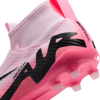 Nike Zoom Mercurial Superfly Pro 9 Grass Football Shoes (FG) Kids Light Pink Hot Pink Black