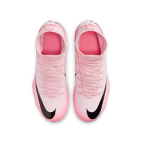 Nike Mercurial Superfly Club 9 Grass/Artificial Grass Football Shoes (MG) Kids Light Pink Black