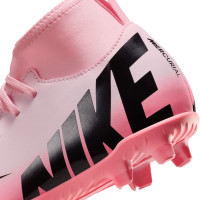 Nike Mercurial Superfly Club 9 Grass/Artificial Grass Football Shoes (MG) Kids Light Pink Black