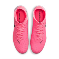 Nike Phantom Luna Academy II Grass/Artificial Grass Football Shoes (MG) Hot Pink Light Pink Black