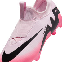 Nike Zoom Mercurial Vapor Academy 15 Laceless Grass/Artificial Grass Football Shoes (MG) Kids Light Pink Black