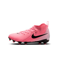 Nike Phantom Luna Academy II Grass/Artificial Grass Football Shoes (MG) Kids Hot Pink Light Pink Black