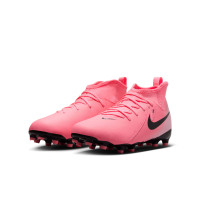 Nike Phantom Luna Academy II Grass/Artificial Grass Football Shoes (MG) Kids Hot Pink Light Pink Black