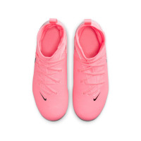 Nike Phantom Luna Academy II Grass/Artificial Grass Football Shoes (MG) Kids Hot Pink Light Pink Black