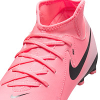 Nike Phantom Luna Academy II Grass/Artificial Grass Football Shoes (MG) Kids Hot Pink Light Pink Black