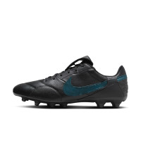 Nike Premier III Gras Football Shoes (FG) Black Dark Green