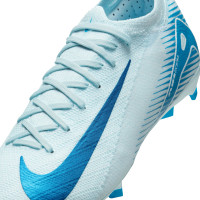 Nike Zoom Mercurial Vapor Pro 16 Grass Football Shoes (FG) Kids Light Blue Blue