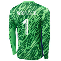 Nike Nederlands Elftal Verbruggen 1 Keepersshirt Lange Mouwen 2024-2026 Groen