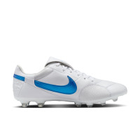 Nike Premier III Gras Football Shoes (FG) White Blue