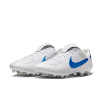 Nike Premier III Gras Football Shoes (FG) White Blue