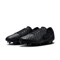 Nike Tiempo Legend Elite 10 Gras Voetbalschoenen (FG) Zwart Donkergroen