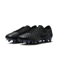 Nike Tiempo Legend Elite 10 Iron Nop Football Shoes (SG) Anti-Clog Black Dark Green