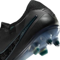 Nike Tiempo Legend Elite 10 IJzeren-Nop Voetbalschoenen (SG) Anti-Clog Zwart Donkergroen