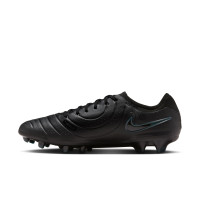 Nike Tiempo Legend 10 Pro Gras Voetbalschoenen (FG) Zwart Donkergroen