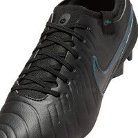 Nike Tiempo Legend 10 Pro Gras Voetbalschoenen (FG) Zwart Donkergroen