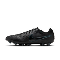 Nike Tiempo Legend Pro 10 Artificial Grass Football Shoes (AG) Black Dark Green