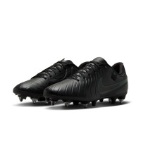 Nike Tiempo Legend Academy 10 IJzeren-Nop Voetbalschoenen (SG) Anti-Clog Zwart Donkergroen