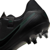 Nike Tiempo Legend Academy 10 Iron Nop Football Shoes (SG) Anti-Clog Black Dark Green