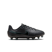 Nike Tiempo Legend Academy 10 Grass/Artificial Grass Football Shoes (MG) Kids Black Dark Green