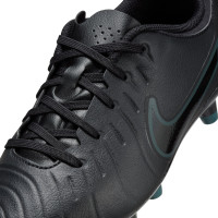 Nike Tiempo Legend Academy 10 Grass/Artificial Grass Football Shoes (MG) Kids Black Dark Green