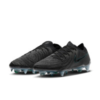 Nike Phantom GX Elite II IJzeren-Nop Voetbalschoenen (SG) Anti-Clog Zwart Donkergroen