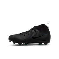 Nike Phantom Luna Academy II Grass/Artificial Grass Football Shoes (MG) Kids Black Dark Green