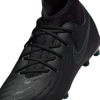 Nike Phantom Luna Academy II Grass/Artificial Grass Football Shoes (MG) Kids Black Dark Green