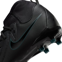 Nike Phantom Luna Academy II Grass/Artificial Grass Football Shoes (MG) Kids Black Dark Green