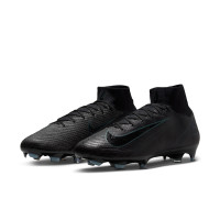 Nike Zoom Mercurial Superfly Elite 10 Grass Football Shoes (FG) Black Dark Green