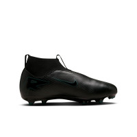 Nike Zoom Mercurial Superfly Academy 10 Grass/Artificial Grass Football Shoes (MG) Kids Black Dark Green