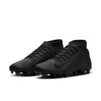 Nike Mercurial Superfly Club 10 Grass/Artificial Grass Football Shoes (MG) Black Dark Green