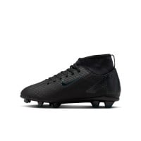 Nike Mercurial Superfly Club 10 Gras / Kunstgras Voetbalschoenen (MG) Kids Zwart Donkergroen