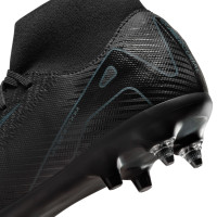 Nike Zoom Mercurial Superfly Academy 10 IJzeren-Nop Voetbalschoenen (SG) Anti-Clog Zwart Donkergroen