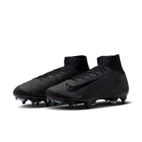 Nike Zoom Mercurial Superfly Elite 10 Iron Nop Football Shoes (SG) Black Dark Green