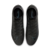 Nike Zoom Mercurial Superfly Elite 10 Iron Nop Football Shoes (SG) Black Dark Green