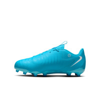 Nike Phantom GX Academy II Gras / Kunstgras Voetbalschoenen (MG) Kids Blauw Wit