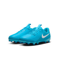 Nike Phantom GX Academy II Gras / Kunstgras Voetbalschoenen (MG) Kids Blauw Wit