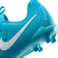 Nike Phantom GX Academy II Gras / Kunstgras Voetbalschoenen (MG) Kids Blauw Wit