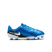 Nike Tiempo Legend Academy 10 Gras / Kunstgras Voetbalschoenen (MG) Kids Blauw Wit Zwart