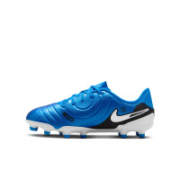 Nike Tiempo Legend Academy 10 Gras / Kunstgras Voetbalschoenen (MG) Kids Blauw Wit Zwart