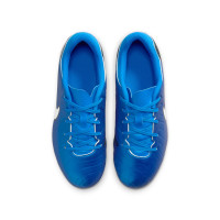 Nike Tiempo Legend Academy 10 Gras / Kunstgras Voetbalschoenen (MG) Kids Blauw Wit Zwart