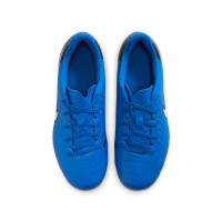 Nike Tiempo Legend Club 10 Gras / Kunstgras Voetbalschoenen (MG) Kids Blauw Wit Zwart