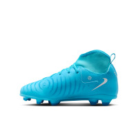 Nike Phantom Luna Club II Gras / Kunstgras Voetbalschoenen (MG) Kids Blauw Wit