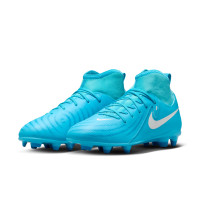 Nike Phantom Luna Club II Gras / Kunstgras Voetbalschoenen (MG) Kids Blauw Wit