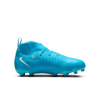 Nike Phantom Luna Academy II Gras / Kunstgras Voetbalschoenen (MG) Kids Blauw Wit